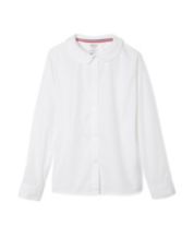 White button discount up shirt girls