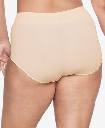 Women's Warner's 5738 No Pinching No Problems Tailored Micro Brief (Artic  Ice Petals 6) 