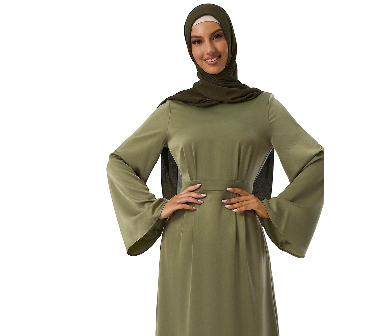 Urban Modesty Women's Chiffon Hijab In Khaki Green