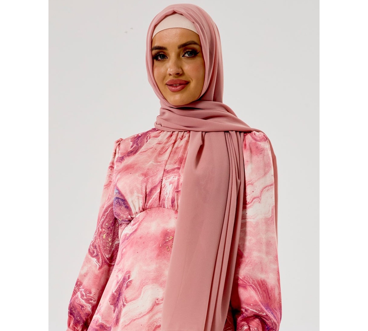 Women's Chiffon Hijab - Khaki Green