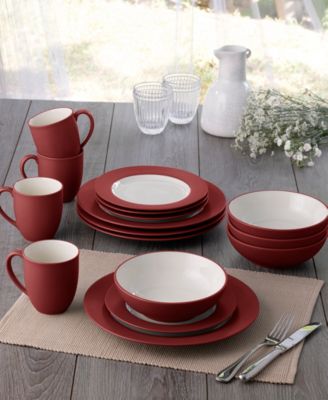 Colorwave Rim 16-Pc. Dinnerware Set, Service for 4