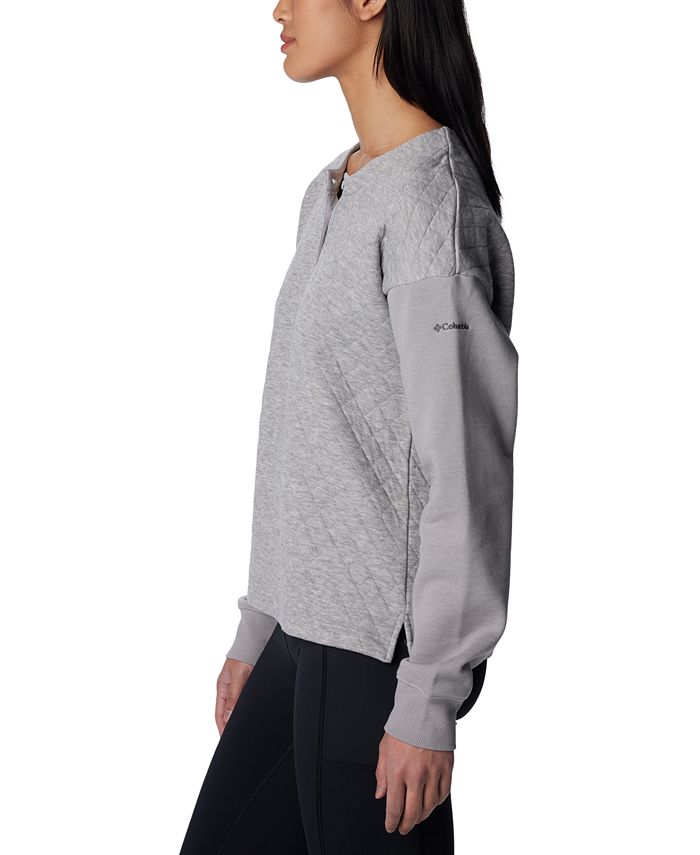 Columbia Women's Hart Mountain Quilted Hooded Jacket - Full Zip Cotton Blend