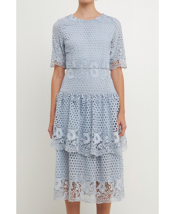 endless rose Women's All Over Lace Dress - Macy's