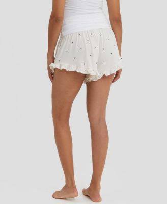 Women's Fleur Smocked Maternity Shorts