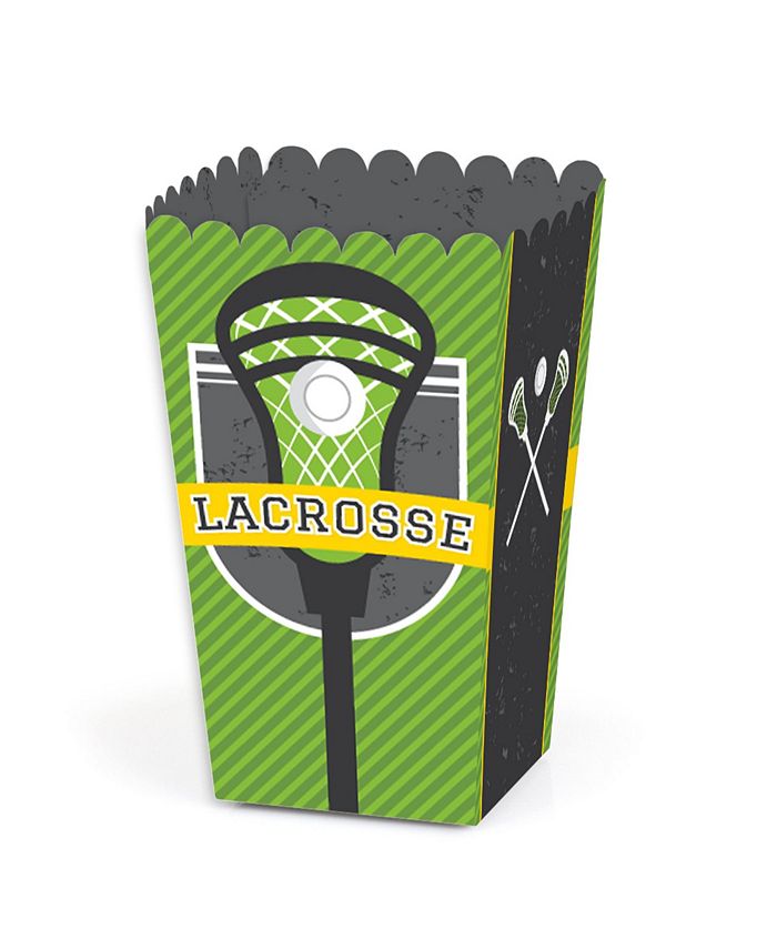 Big Dot of Happiness Lax to the Max Lacrosse Party Favor Popcorn Treat