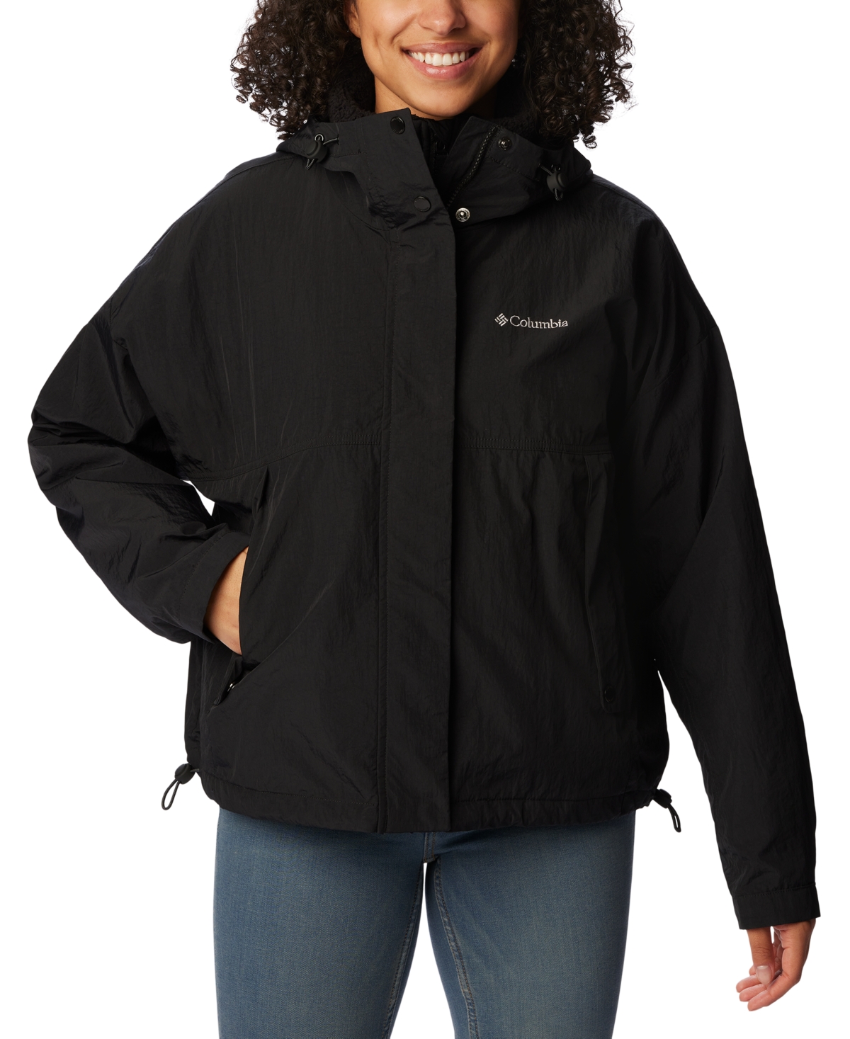 Columbia Women's Laurelwoods Ii Interchange Hooded Jacket In Black