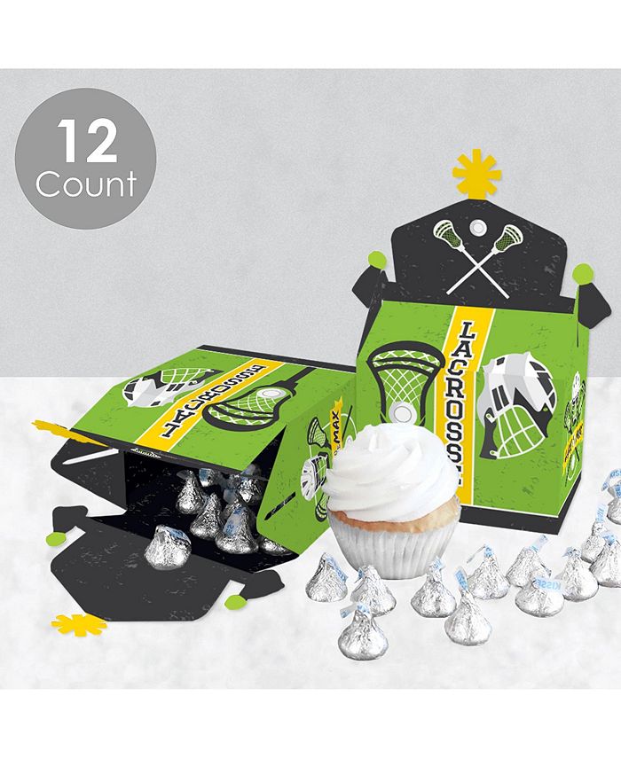 Big Dot of Happiness Lax to the Max Lacrosse Treat Box Party Favors