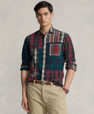 classic fit plaid shirt