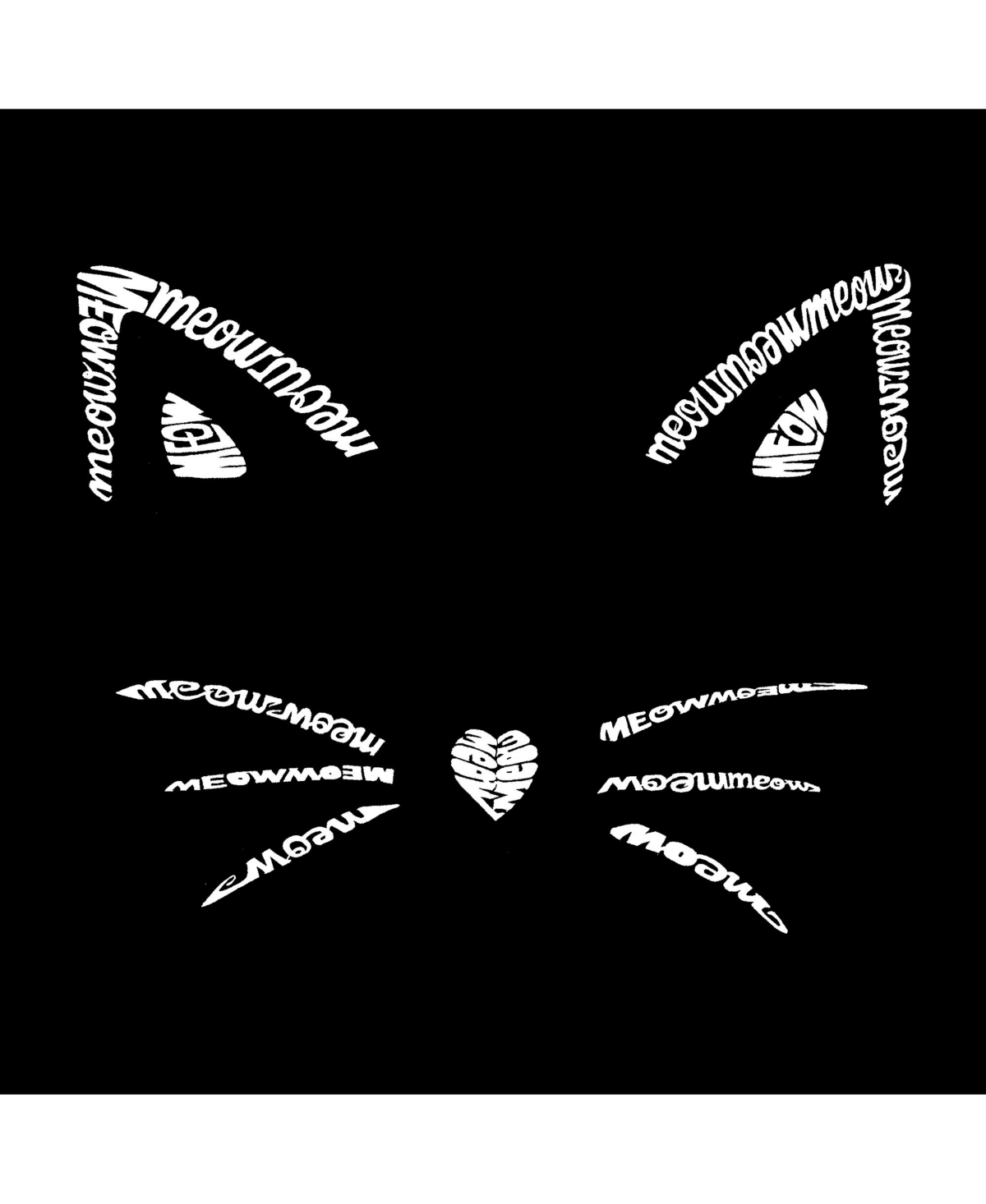 Big Girl's Word Art T-shirt - Whiskers