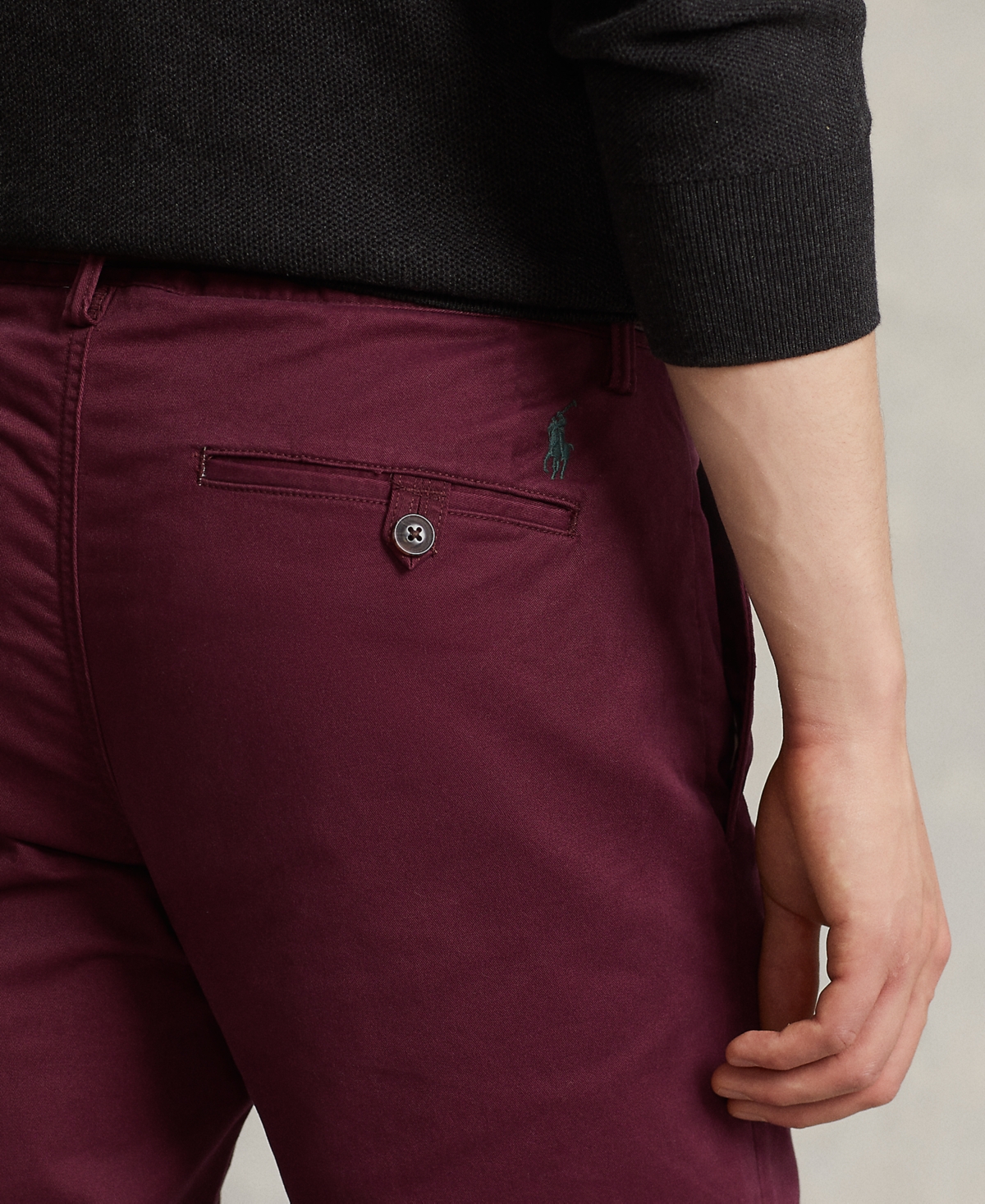 Polo Ralph Lauren Men's Stretch Slim Fit Chino Pants In Charcoal Grey
