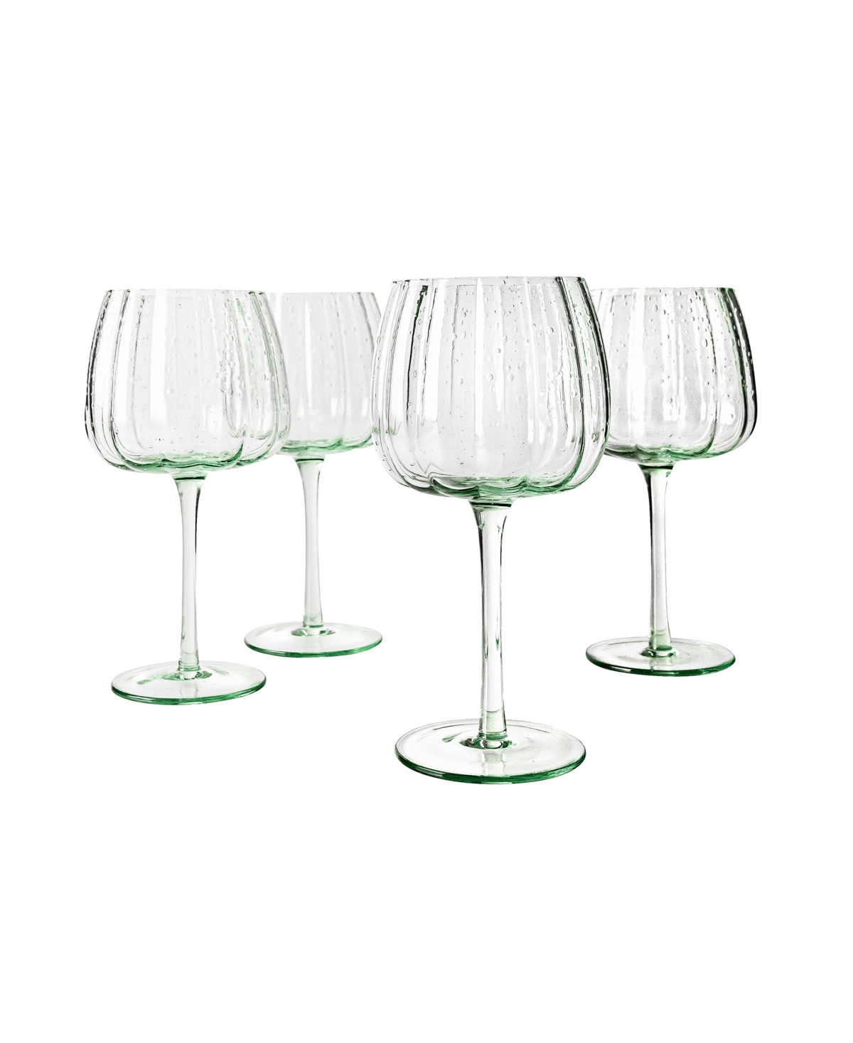 Laura Ashley Balloon Glasses, Set Of 4 In Green