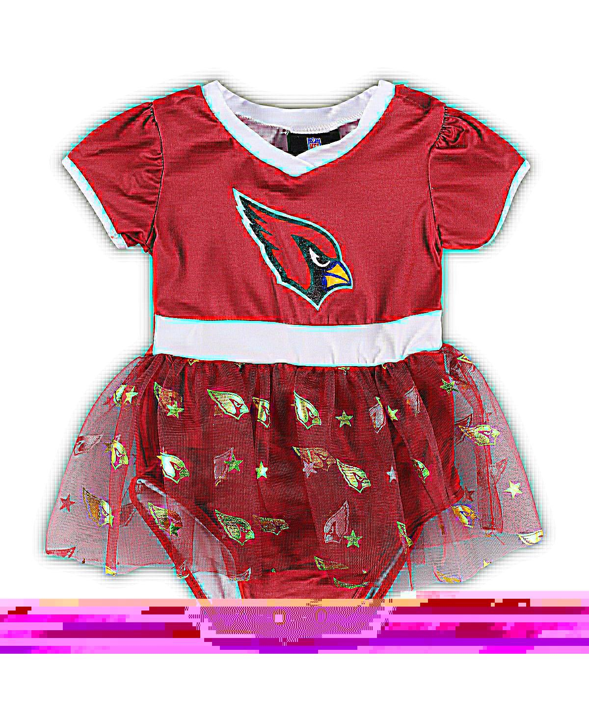Shop Jerry Leigh Infant Boys And Girls Cardinal, White Arizona Cardinals Tailgate Tutu Game Day Costume Set In Cardinal,white