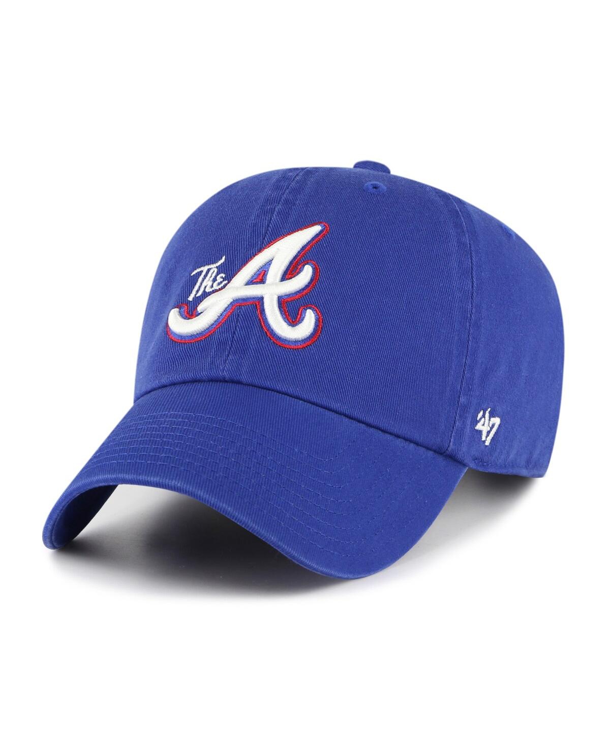 47 Brand Men's ' Royal Atlanta Braves 2023 City Connect Clean Up Adjustable Hat In Royal