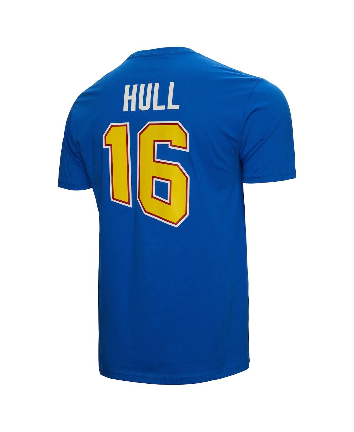 Mitchell & Ness Men's  Brett Hull Blue St. Louis Blues Name And Number T-shirt In Blue