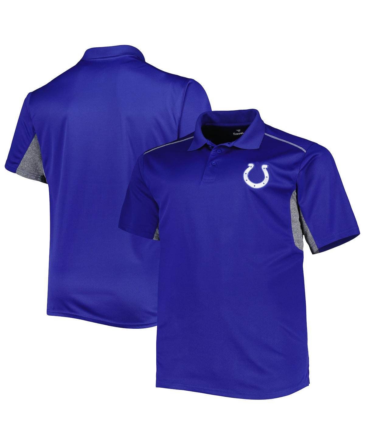 Fanatics Men's Royal Indianapolis Colts Big And Tall Team Color Polo Shirt