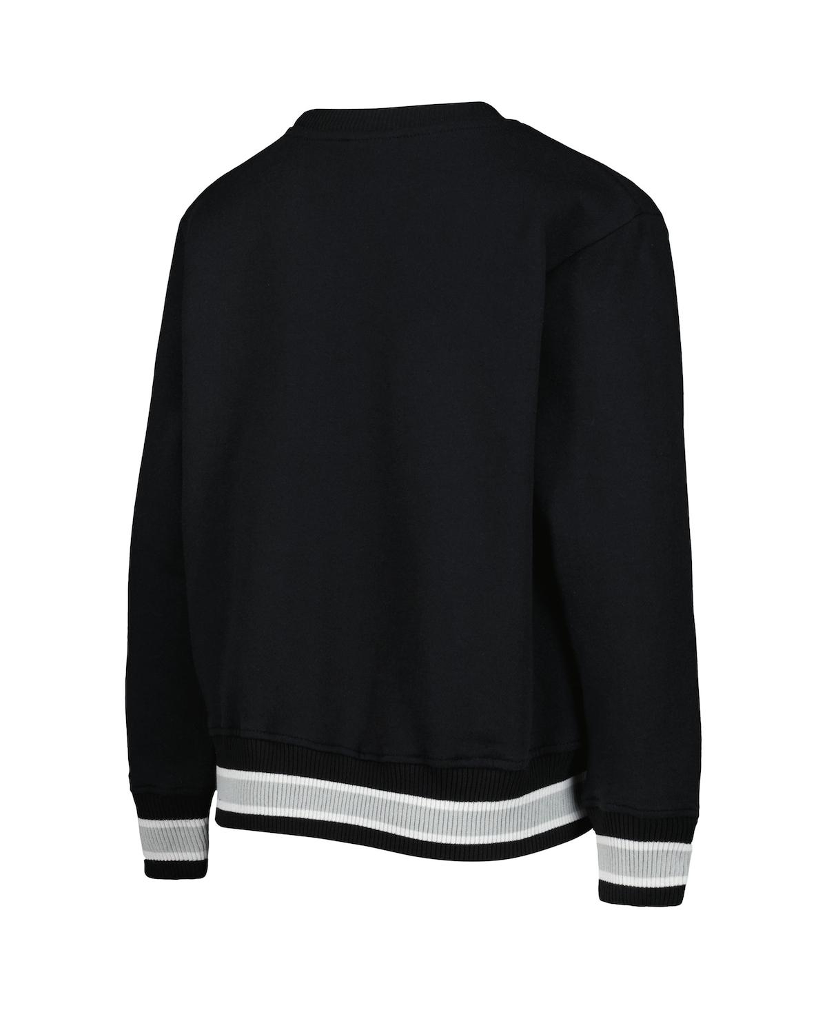 Outerstuff Youth Black Vegas Golden Knights Classic Blueliner Pullover Sweatshirt In Black