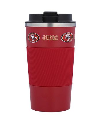 San Francisco 49ers 18oz Coffee Tumbler with Silicone Grip