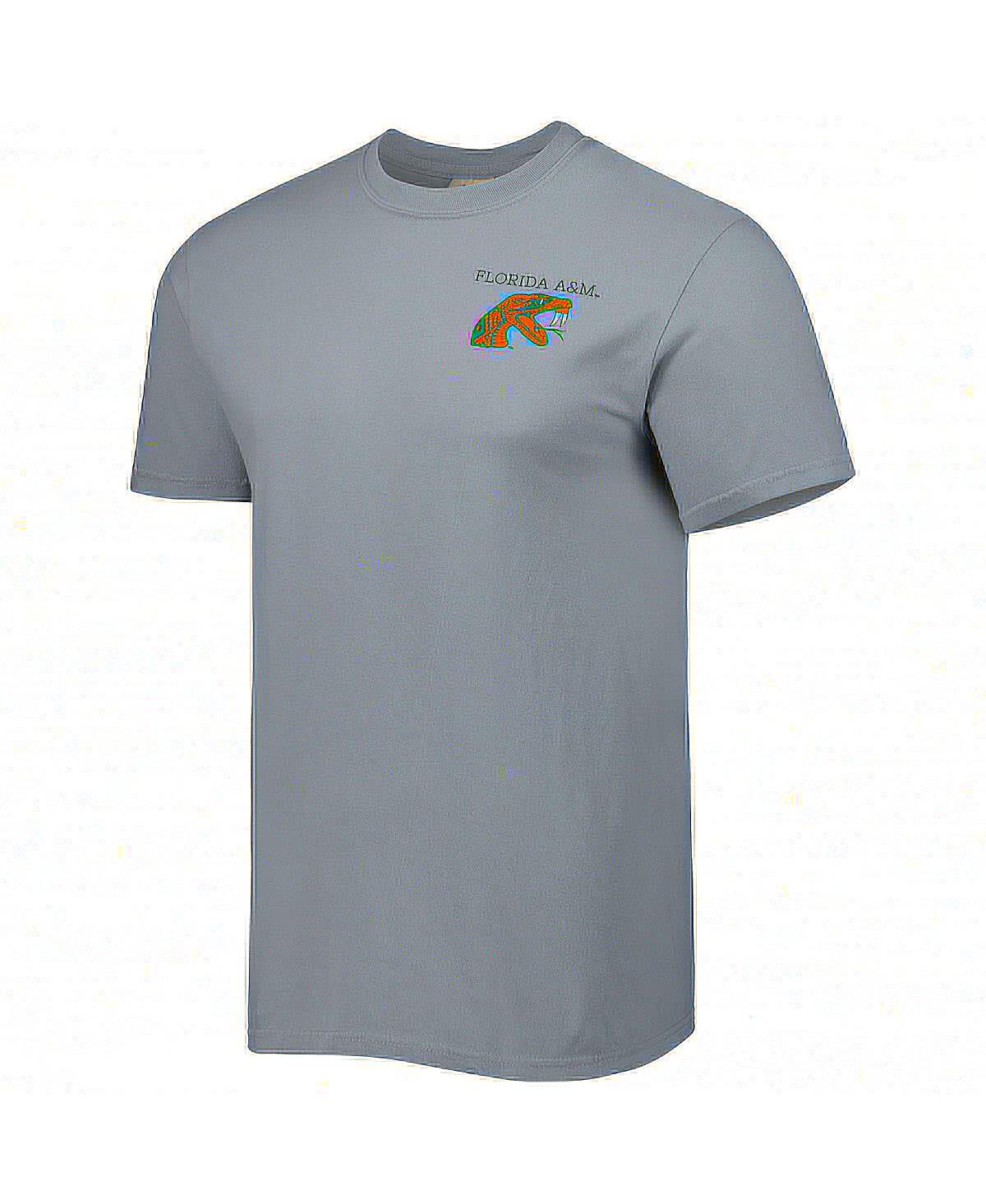 Image One Men's Gray Florida A&m Rattlers Campus Scenery Comfort Color T-shirt In Gray