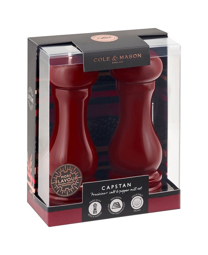 Cole & Mason 2 Piece Salt and Pepper Mill Capstan Gloss Gift Set