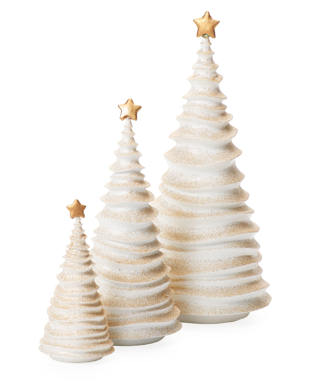 6-13.5" H 3 Piece Set Frosting Trees - Multi Color