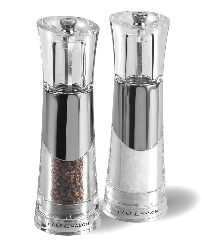 Set of 2 X 8.5 Premium Quality Salt and Pepper Grinder Shaker Set