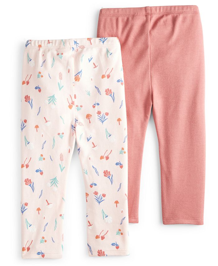 First Impressions Baby Girls Leggings, Pack of 2, Created for Macy's