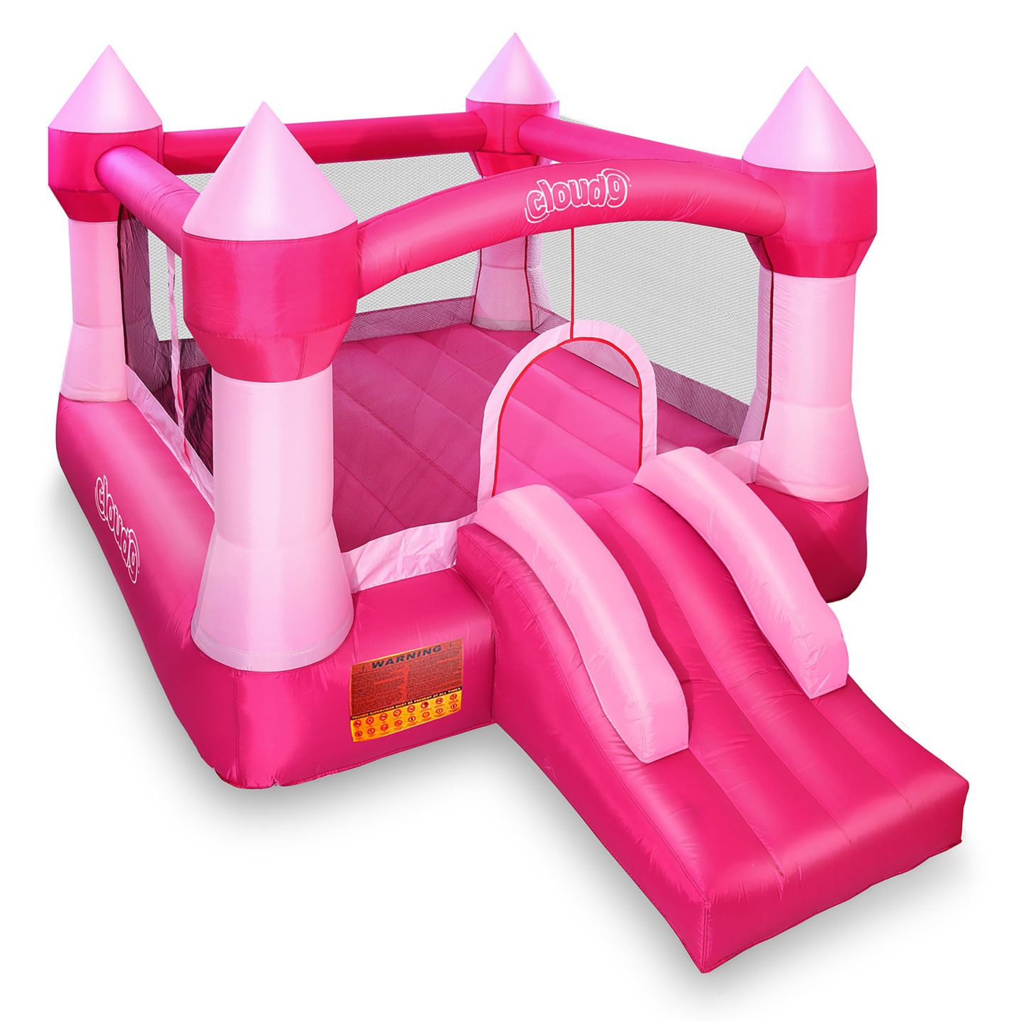 Детская игрушка Cloud 9 Princess 12' x 9' x 7' Nylon Bounce House with Blower, 5-Child Capacity, Ages 3+ — фото 2