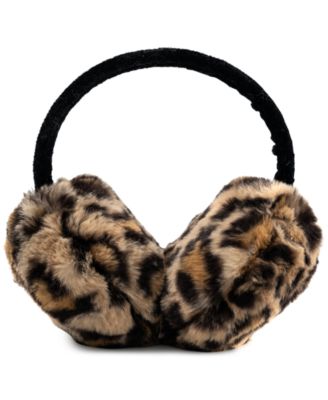I.N.C. International Concepts - Women's Leopard-Print Faux-Fur Earmuffs