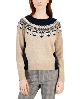 Tommy Hilfiger - Women's Fair-Isle Crewneck Sweater