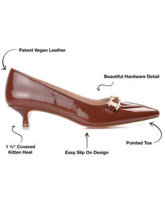 Women's Rumi Pointed Toe Kitten Heel Pumps