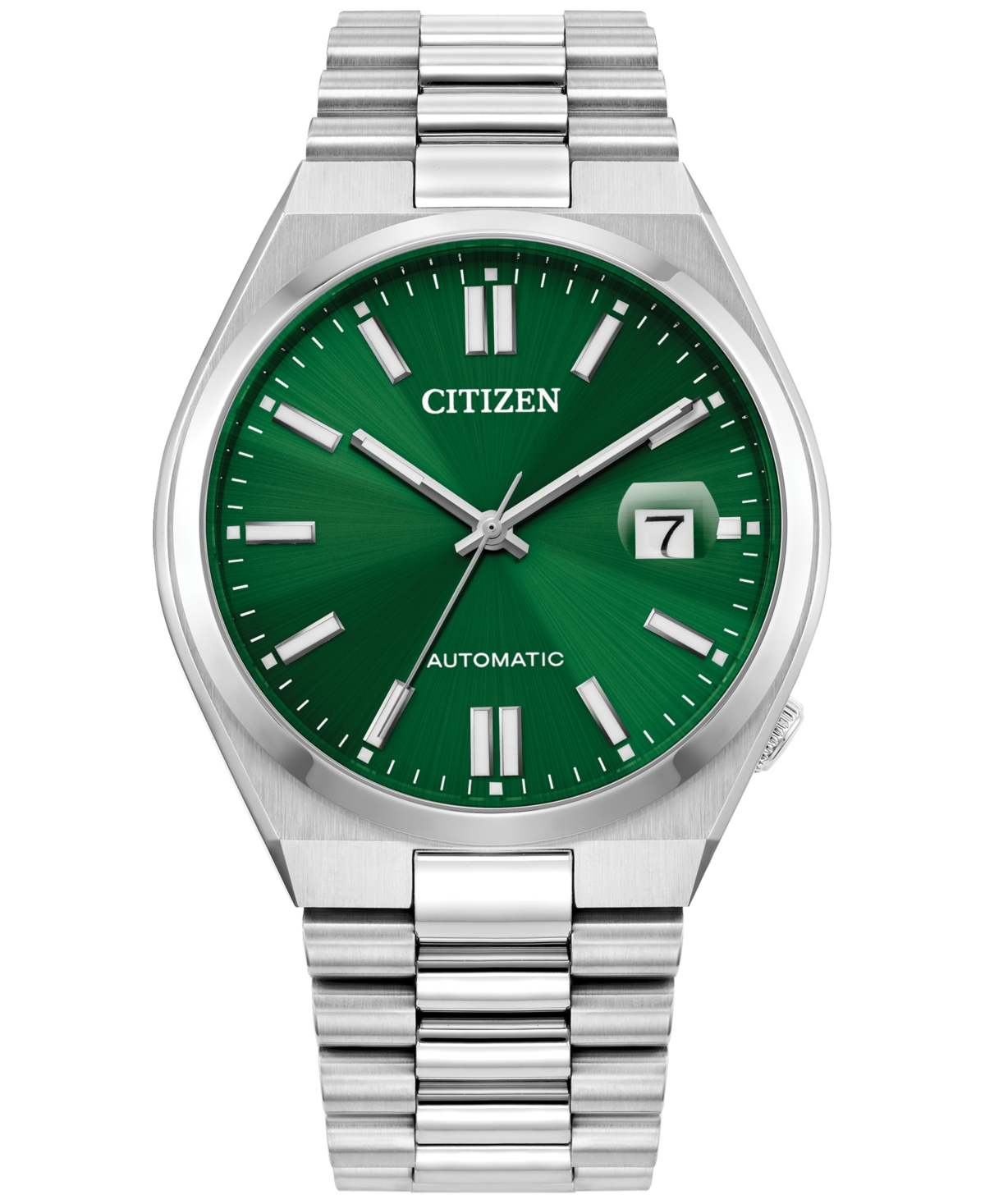 Citizen Men's Tsuyosa Automatic Stainless Steel Bracelet Watch 40mm In Green/silver