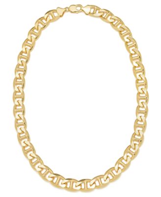 Men's Mariner Link 22" Chain Necklace (13.5mm) in 14k Gold-Plated Sterling Silver