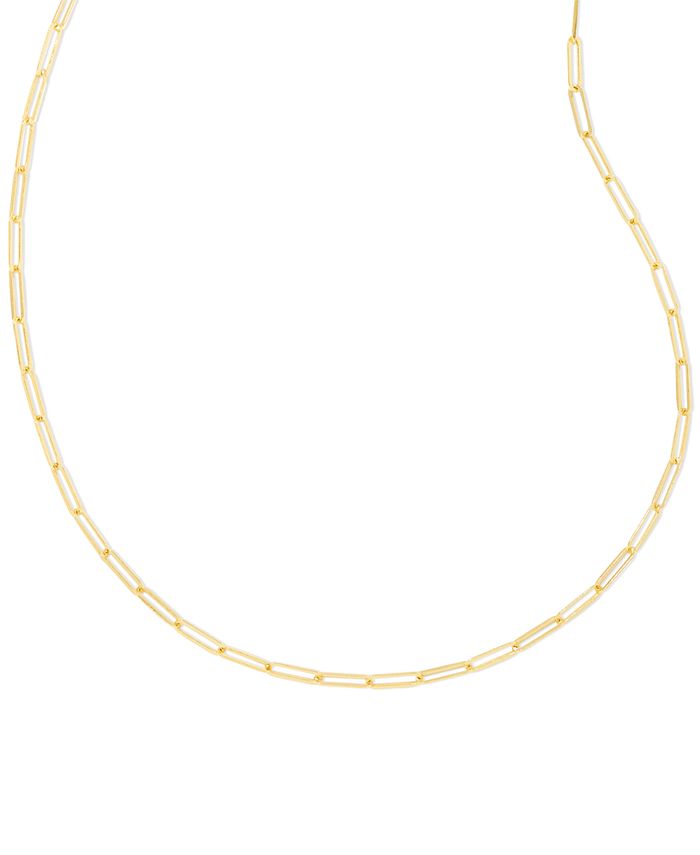 Kendra Scott 14k GoldPlated Paperclip Chain Necklace, 18" + 3