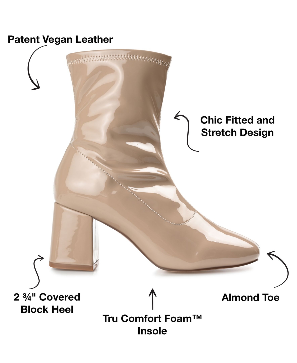 Journee Collection Women's Reice Block Heel Dress Booties