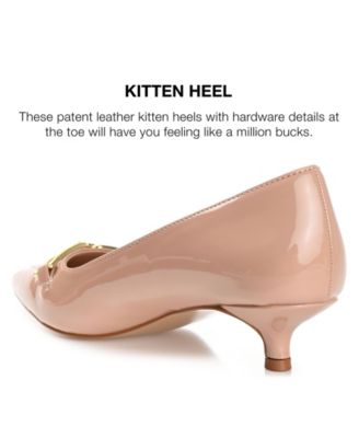 Women's Rumi Pointed Toe Kitten Heel Pumps