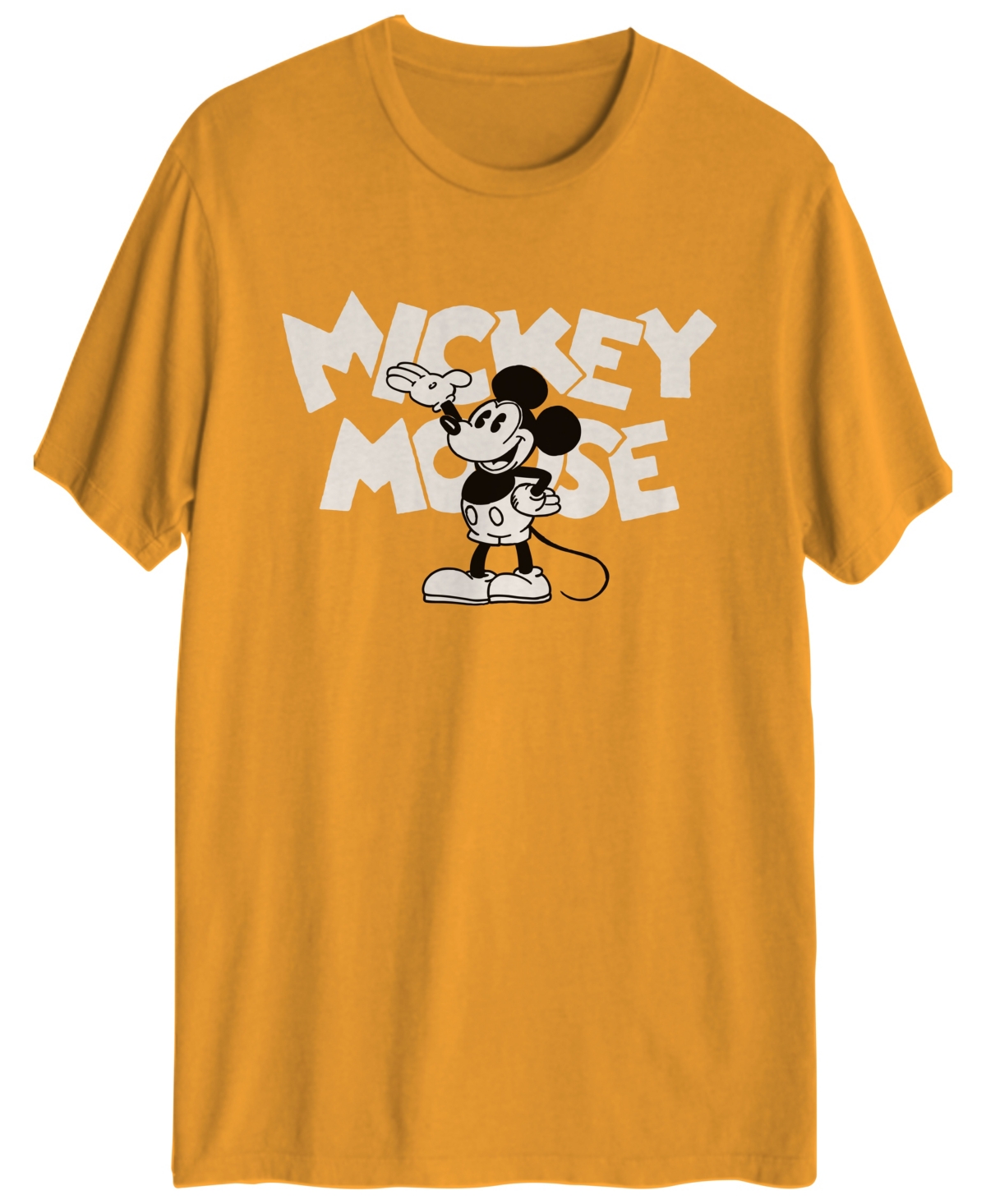 Hybrid Men's Mickey Original Short Sleeve T-shirt In Gold