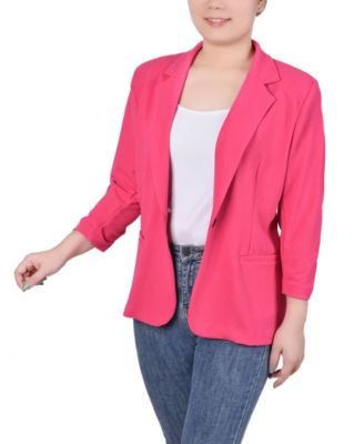 Women's 3/4 Sleeve Scuba Crepe Jacket