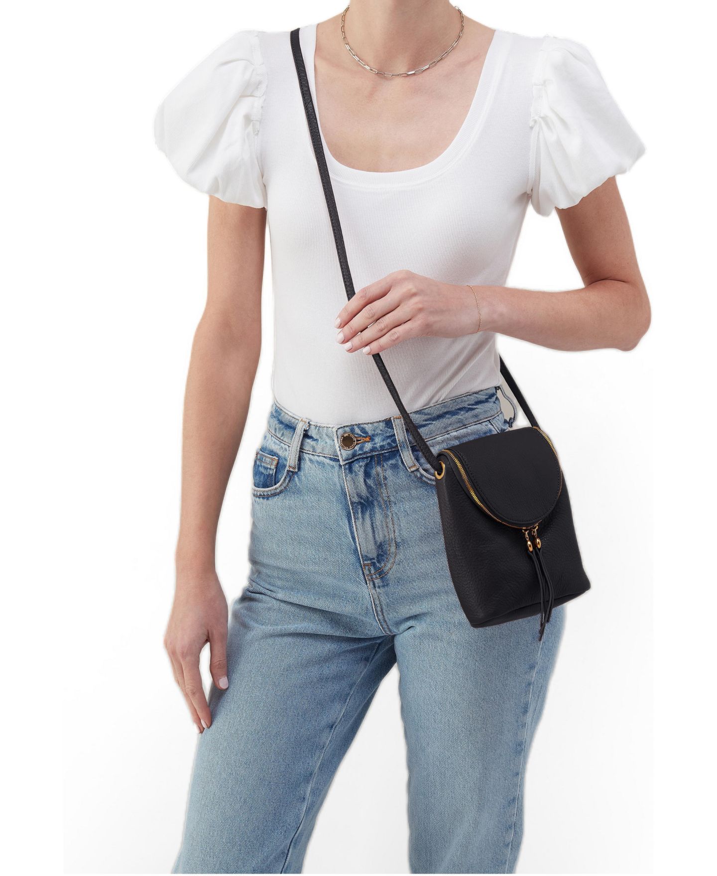 Женская сумка HOBO Fern Crossbody, цвет: Чёрный — фото 2