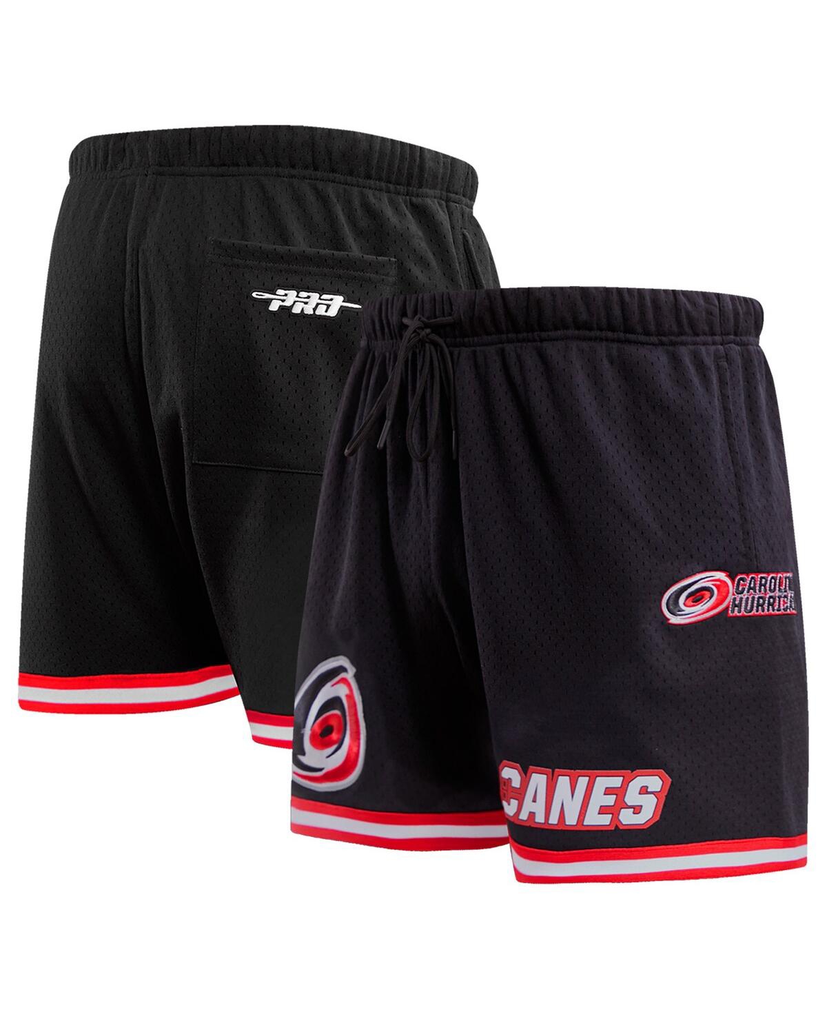 Shop Pro Standard Men's  Black Carolina Hurricanes Classic Mesh Shorts