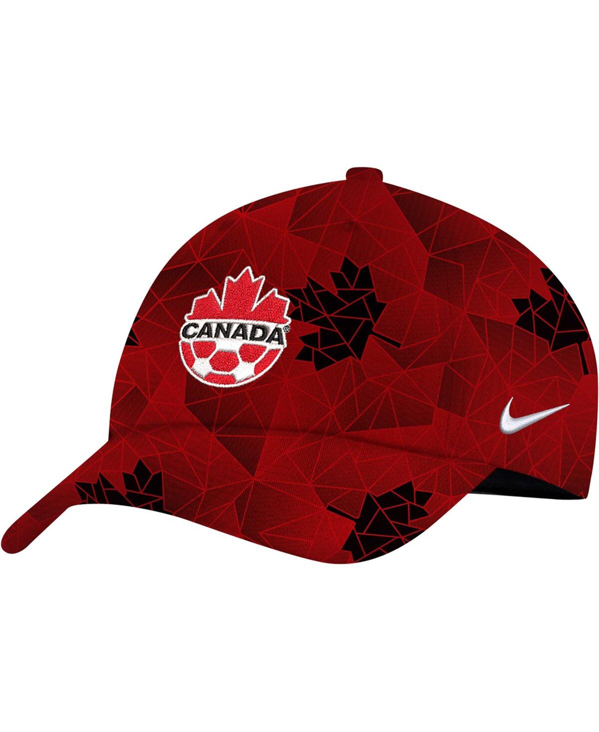 Nike Men's  Red Canada Soccer Campus Performance Adjustable Hat