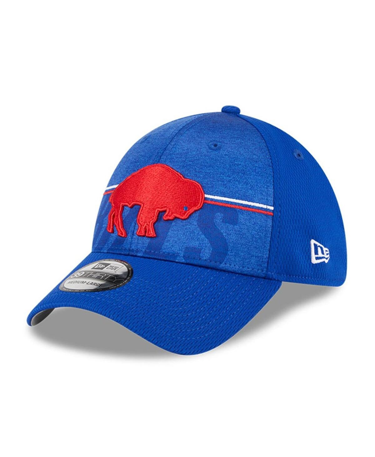 NEW ERA MEN'S NEW ERA ROYAL BUFFALO BILLS 2023 NFL TRAINING CAMP THROWBACK 39THIRTY FLEX FIT HAT 