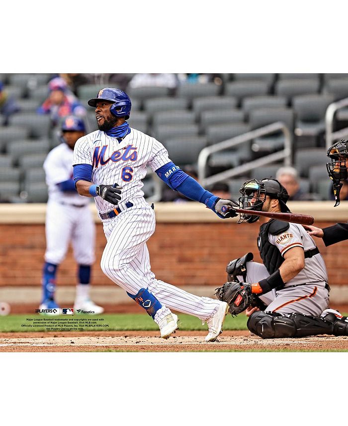 Fanatics Authentic Starling Marte New York Mets Unsigned Hits a