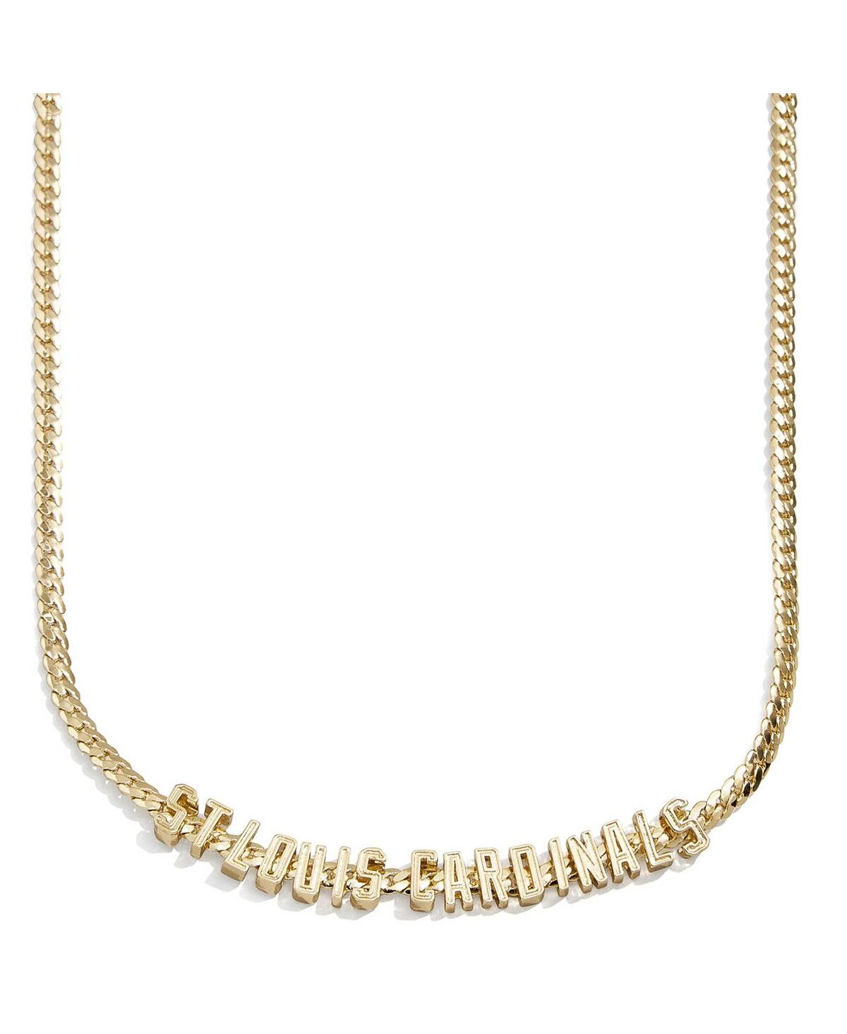 Baublebar Women's  St. Louis Cardinals Curb Necklace In Gold-tone