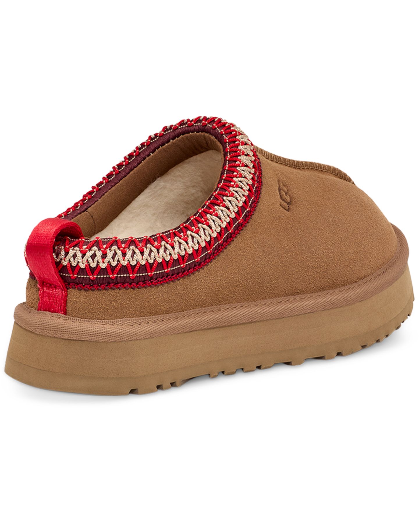 Детские сабо UGG® Tazz Slip-On Clog Slippers, цвет: Каштановый — фото 3