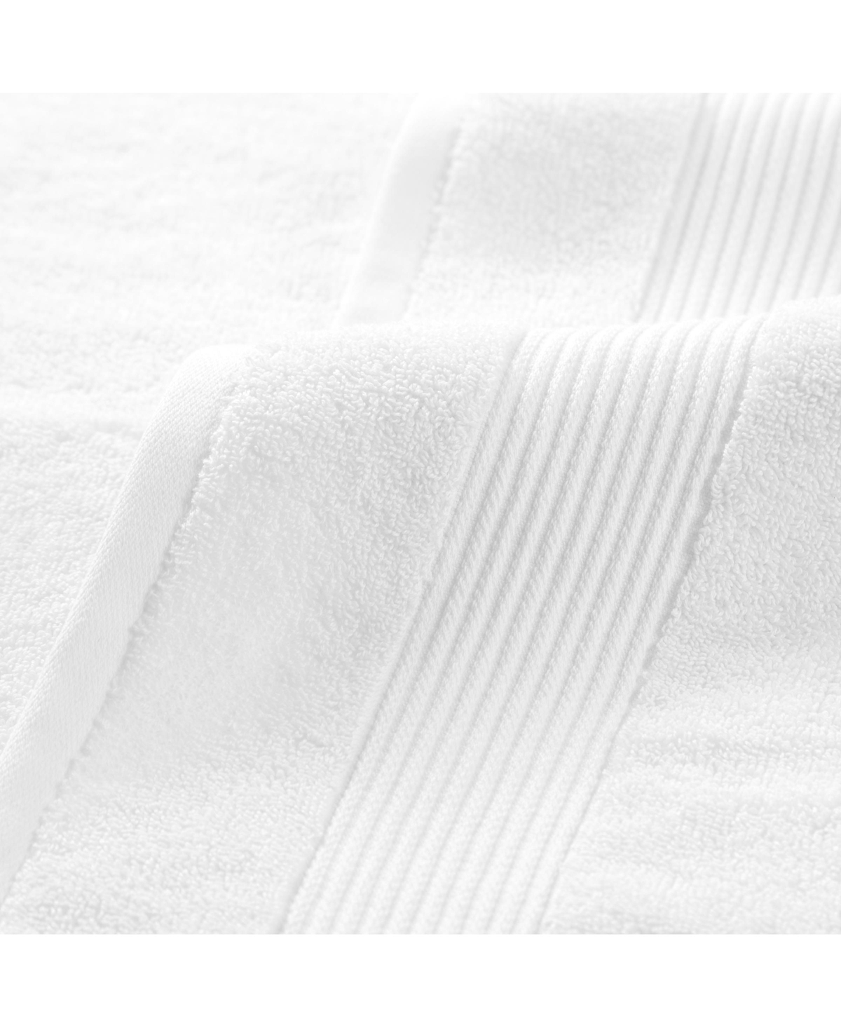 Arkwright Home Host and Home Washcloths (12 Pack), Solid Color Options, 13x13 in, Double Stitched Edges, 600 Gsm, Soft Ringspun Cotton, Stylish Stripe