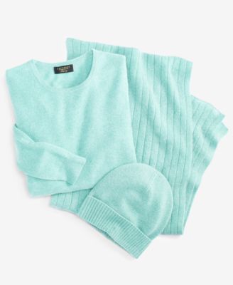 Women's Cashmere Beanie, Scarf, & Sweater, Created for Macy's