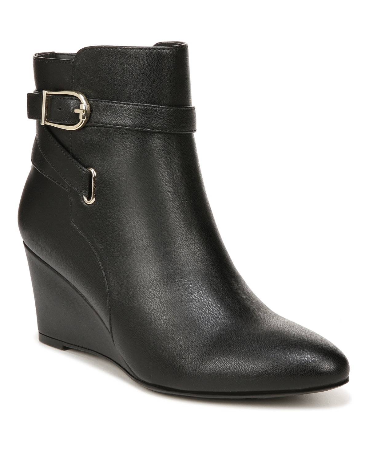 Gio Boot Booties - Black Faux Leather