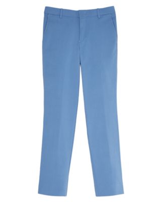 Lauren Ralph Lauren - Big Boys Classic-Fit Stetch Blue Solid Dress Pants