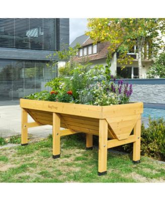 VegTrug Poppy Go - Bac De Culture Surélevé Noir, 65x40x79 Cm, Idéal Balcon Et Petites Surfaces - 4
