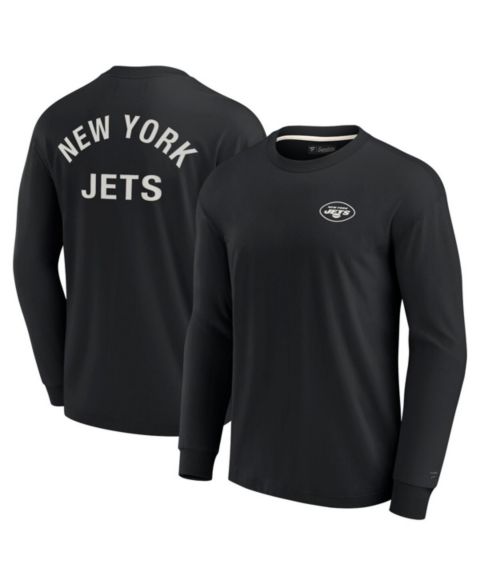 Футболка Fanatics Signature Black New York Jets Super Soft Long Sleeve